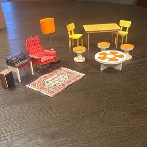 Rare Lundby dollhouse furnishings